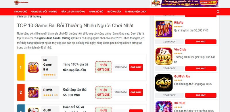 Đánh giá trên Cổng thông tin trò chơi Typhu88 - Typhu88