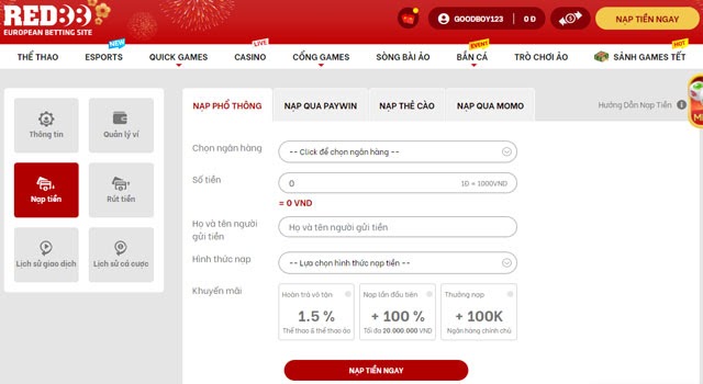 Một số tính năng của Red88 Online - Red88
