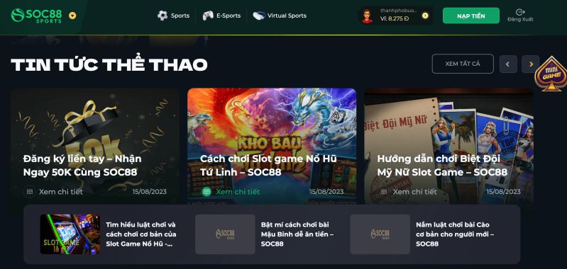 Giao diện đồ họa hiện đại của Kim88 - Kim88